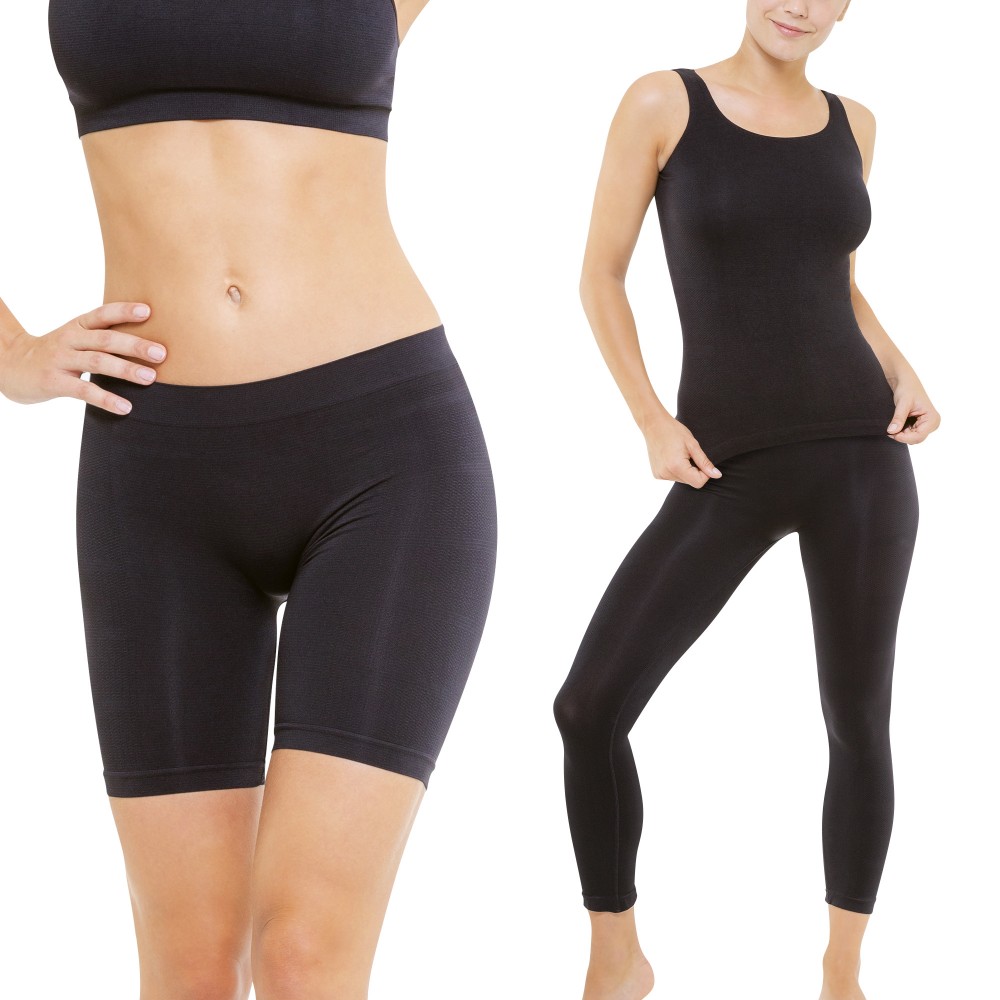 Tenue affinante : legging triple action, panty anti-cellulite et top pour  femme